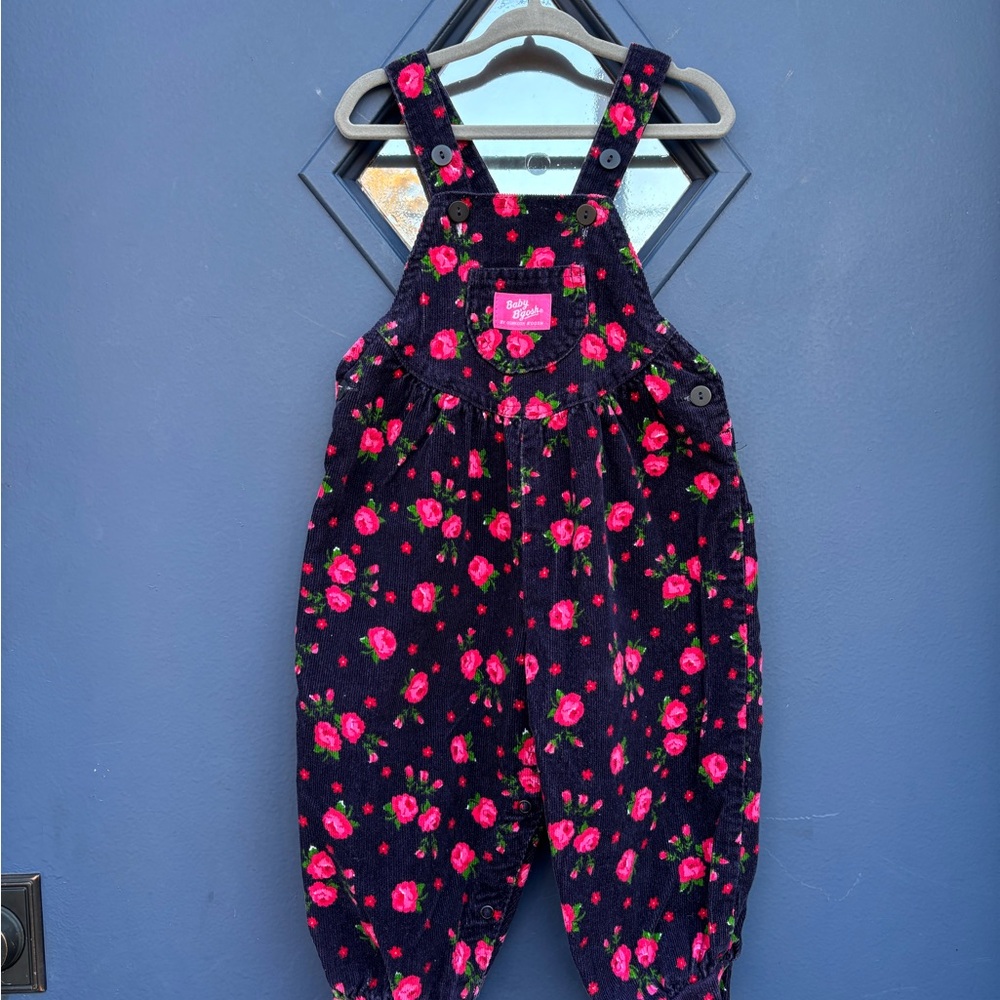 Vintage Oshkosh Floral Overalls